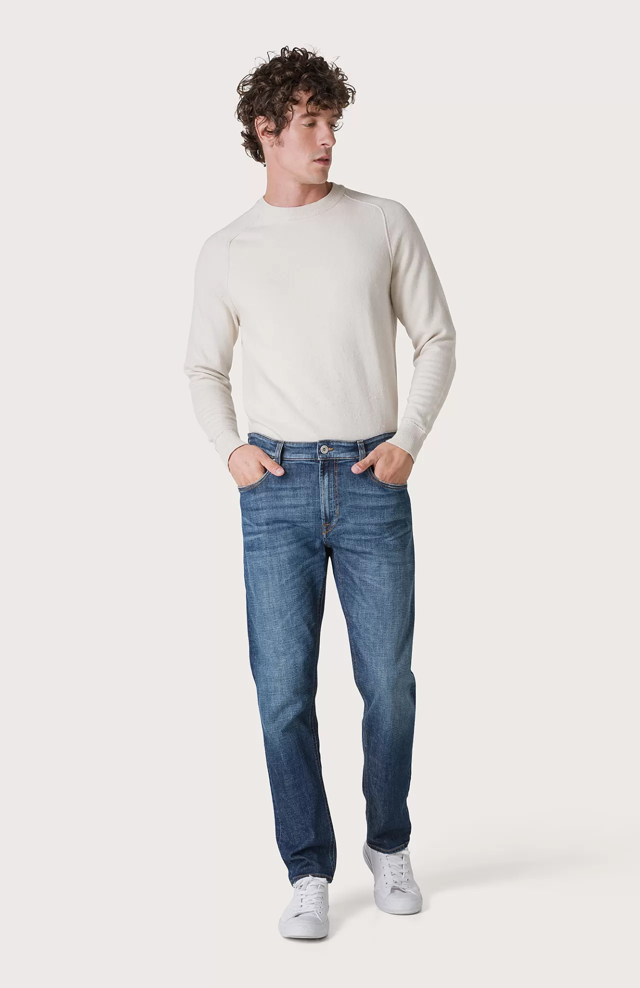 Uomo Seventy Venezia Pantaloni^Jeans Denim Effetto Vintage