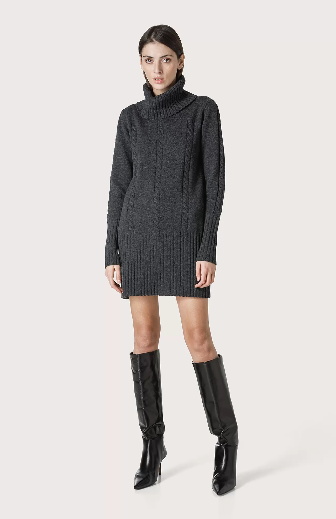 Donna Seventy Venezia Abiti^Maxi Maglione A Trecce Piazzate