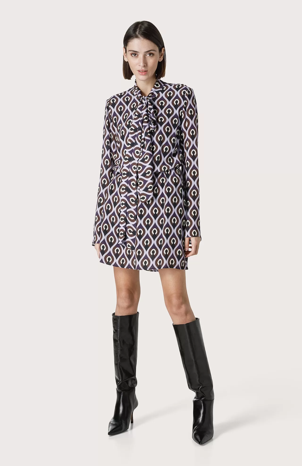 Donna Seventy Venezia Abiti^Mini Abito Con Collo Annodato