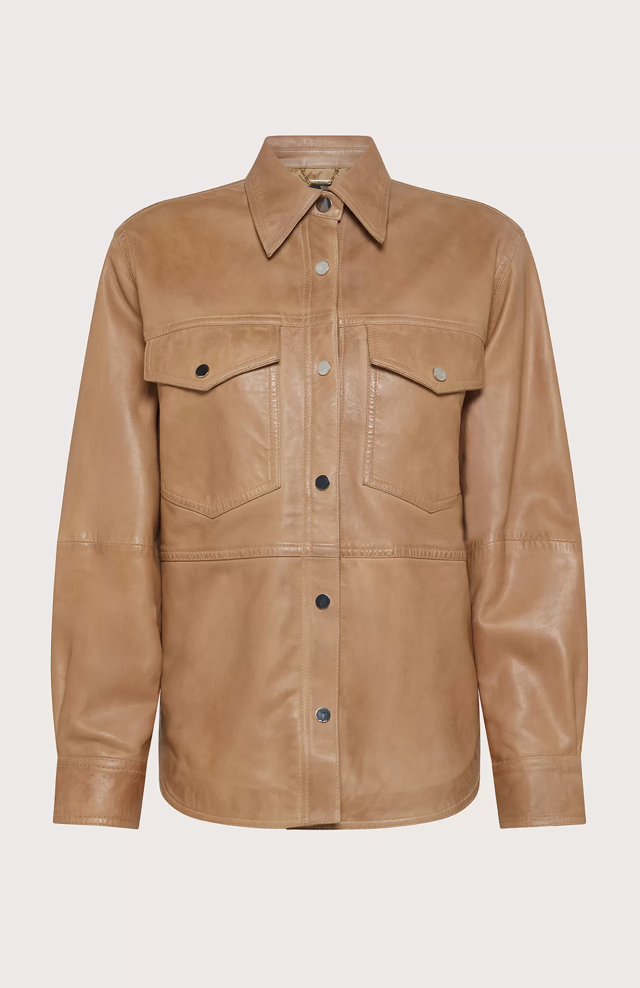Donna Seventy Venezia Giacche^Overshirt In Pelle Effetto Vintage