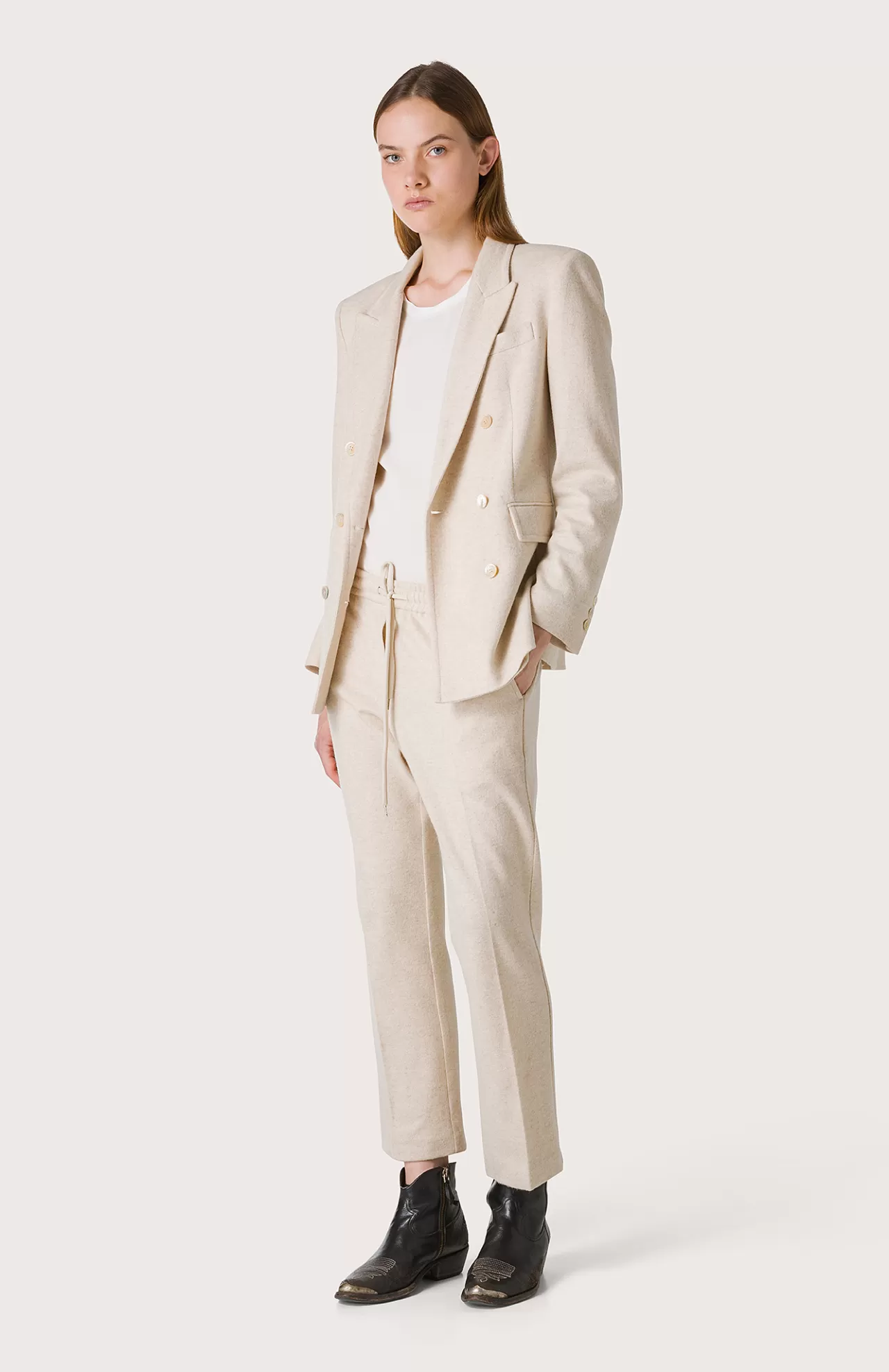 Donna Seventy Venezia Pantaloni^Pantalone Elasticato Effetto Infeltrito
